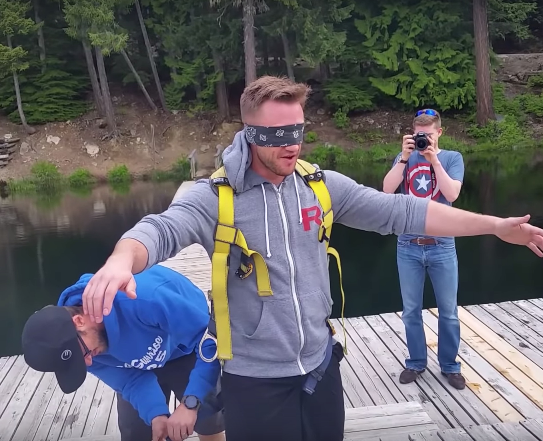 Groomtobe tricked with bungee jumping bachelor party prank