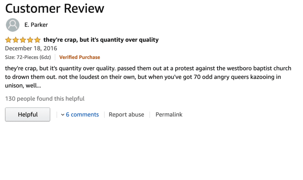 50 seriously funny Amazon reviews posted by shoppers
