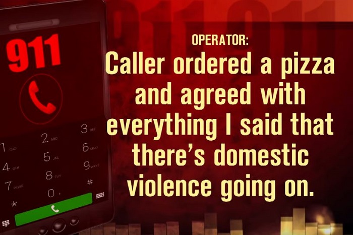 Girl Calls 911 To Order Pizza Movie Woman calls 911 to order pizza relying emergency to operator in code