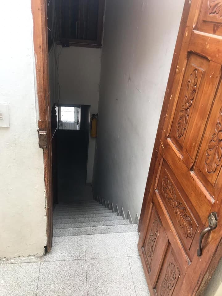 Brave cat saves boy from falling down dangerously steep staircase