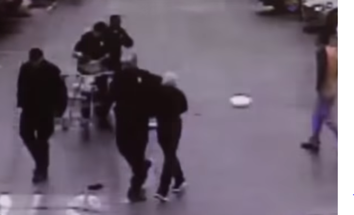Hero Stops Shoplifter In Parking Lot With Shopping Cart