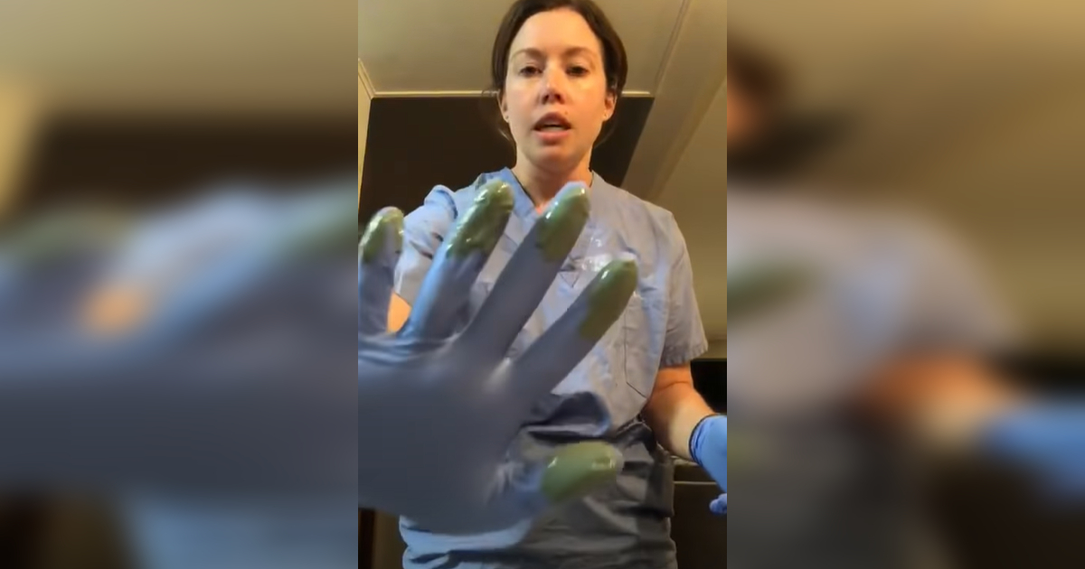 For all those people wearing gloves in public nurse gives alarming
