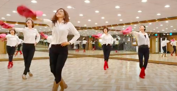 Cowgirls glide across dance floor to ‘Cowboy Yodel’ song