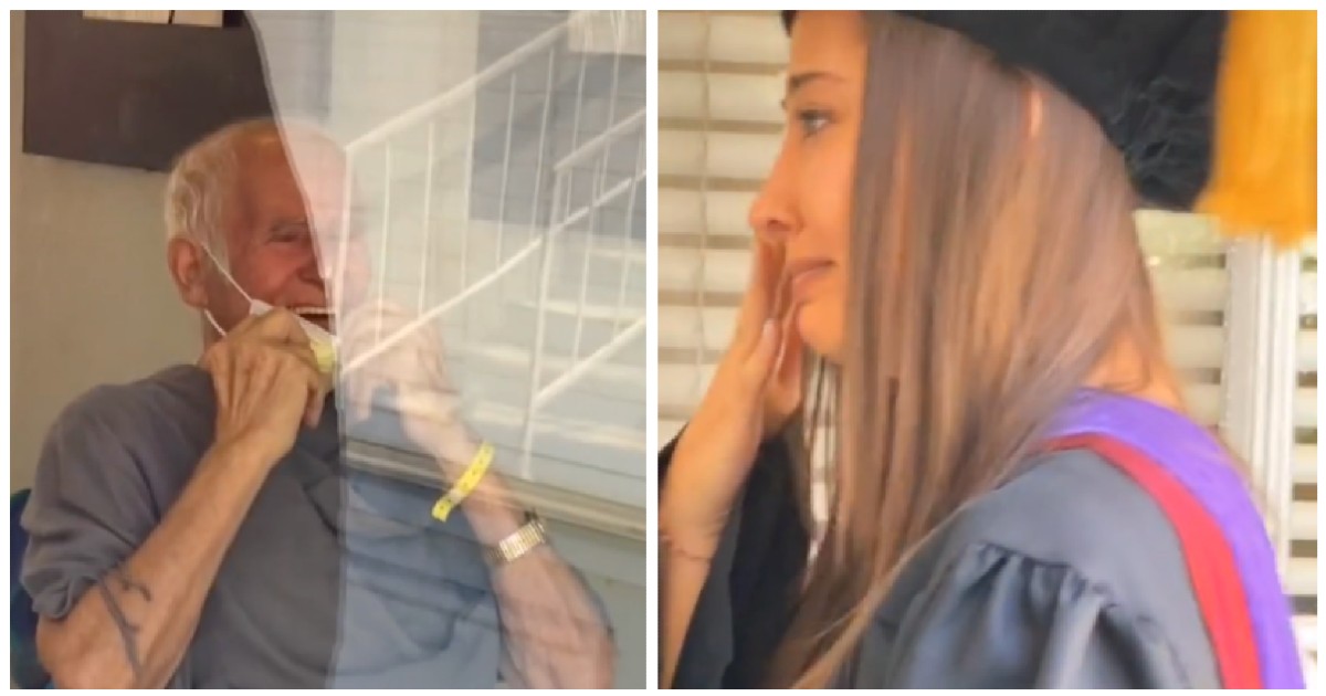 Immigrant grandpa cries when he looks out window & sees grandkids