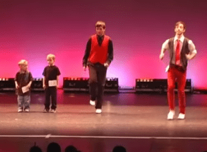 Little Boy Adds His Own Flair At Clogging Competition
