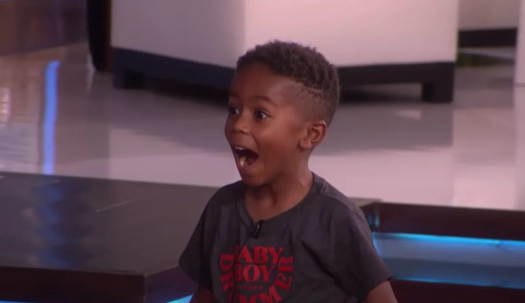 Amazing kid drummer goes on Ellen to play Lenny Kravitz cover then