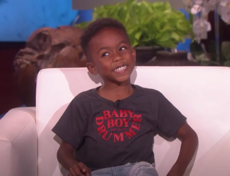 Amazing kid drummer goes on Ellen to play Lenny Kravitz cover then
