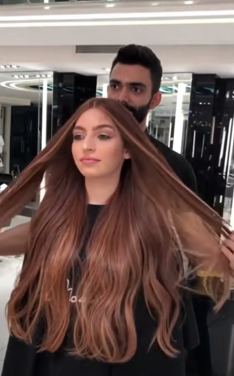 HER LONG LOCKS Transformed by This Simple Layer Cut Hairstyle