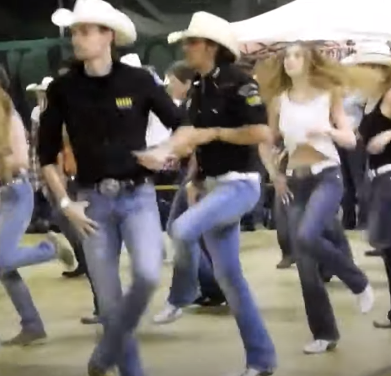 Line Dancers Draw Crowd With Footloose