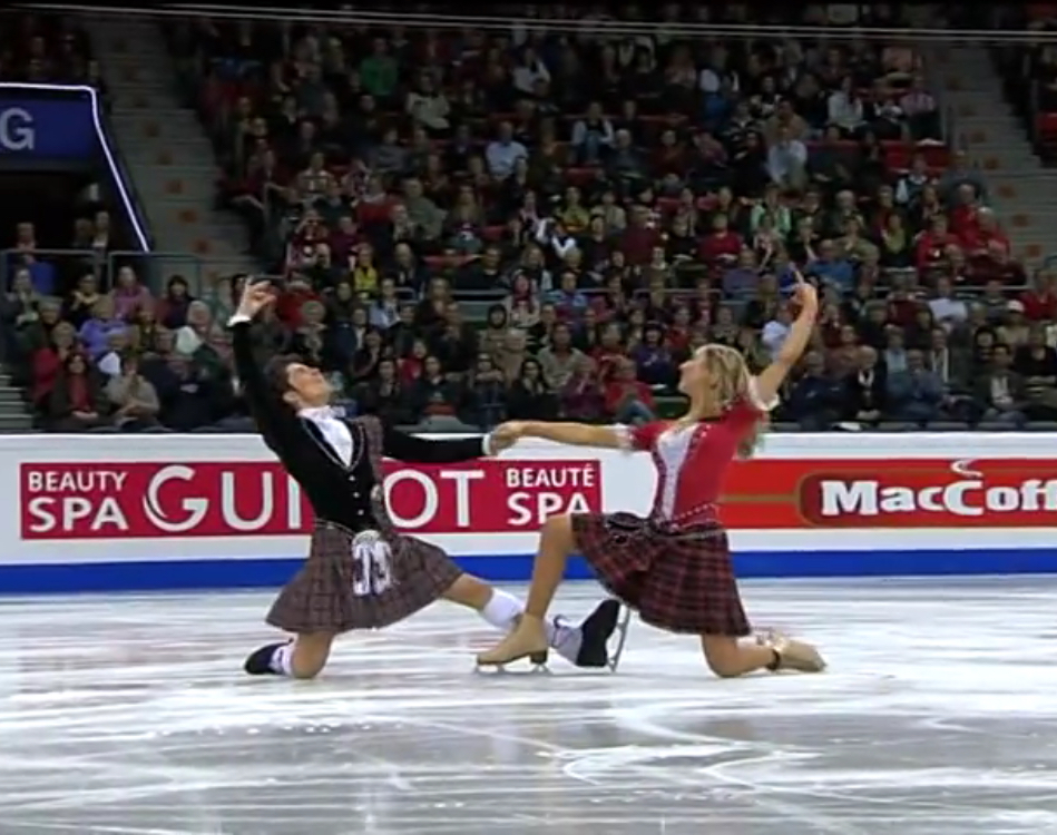 Figure Skating Routine Scottish figure skaters smash routine with dizzying moves