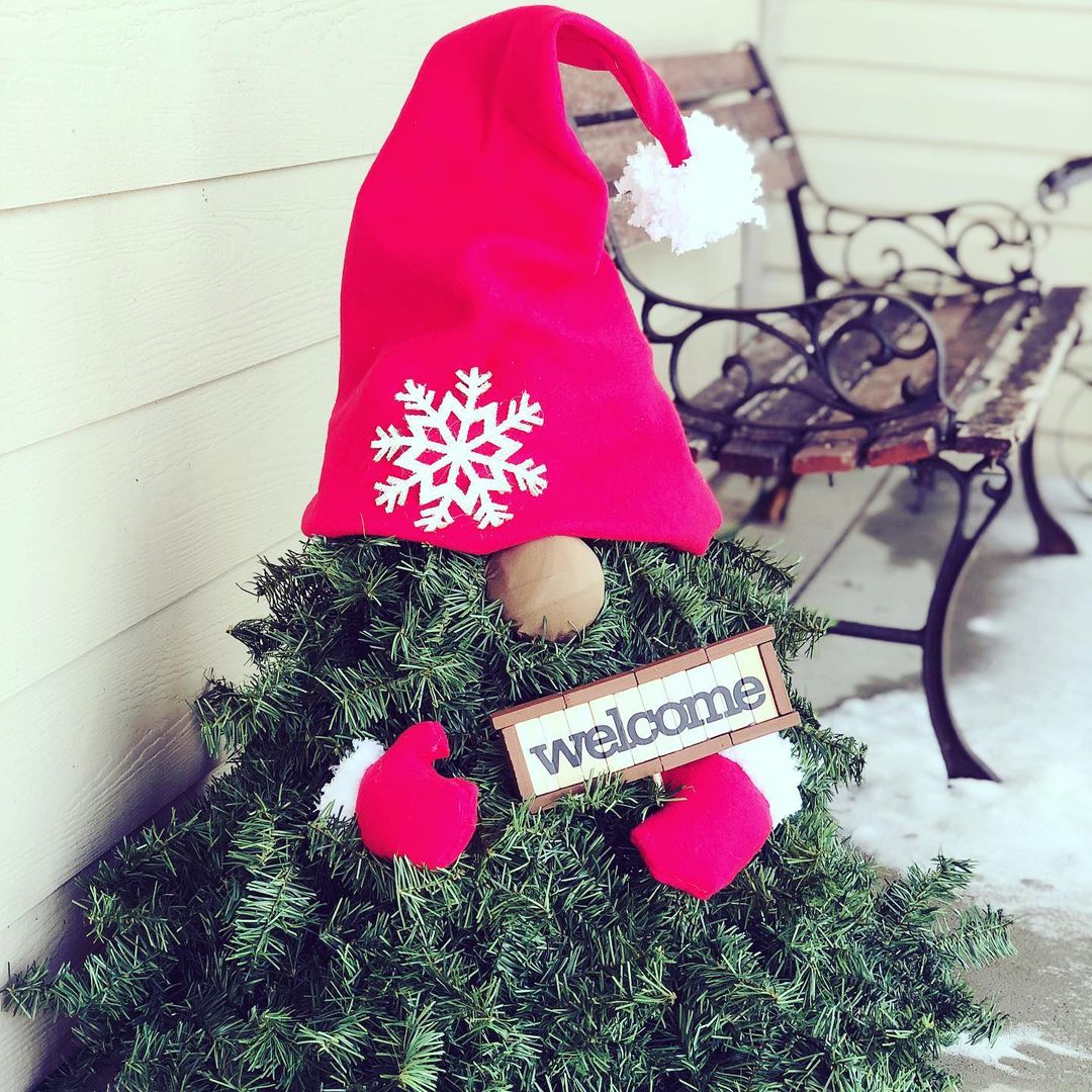 Add some Christmas magic to your yard with these festive DIY outdoor gnomes