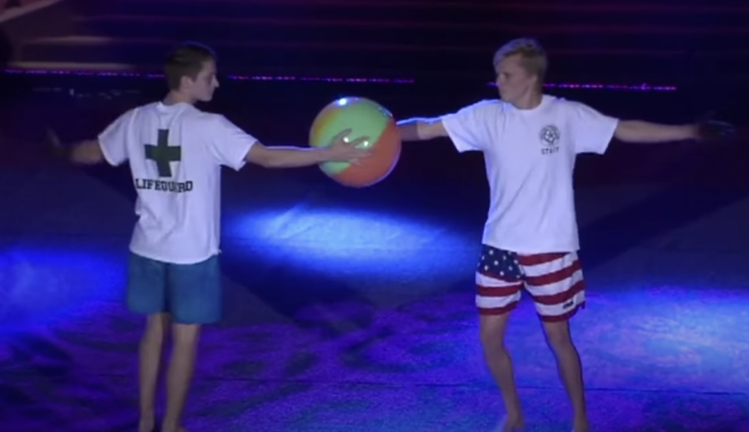 Teen beach ball ballet leaves crowd howling