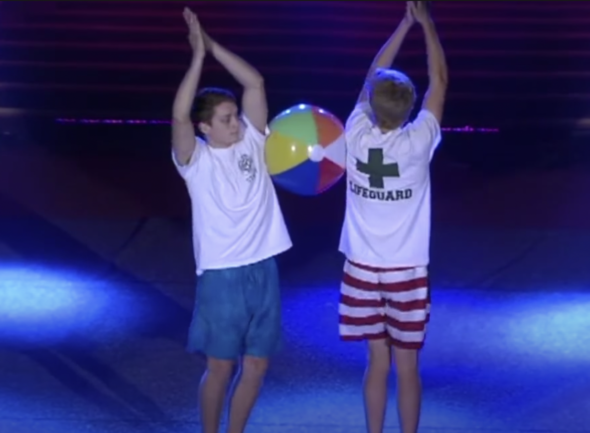 Teen beach ball ballet leaves crowd howling