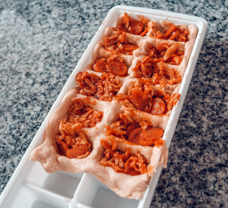 Ice cube tray pizza bites are delicious and effortless