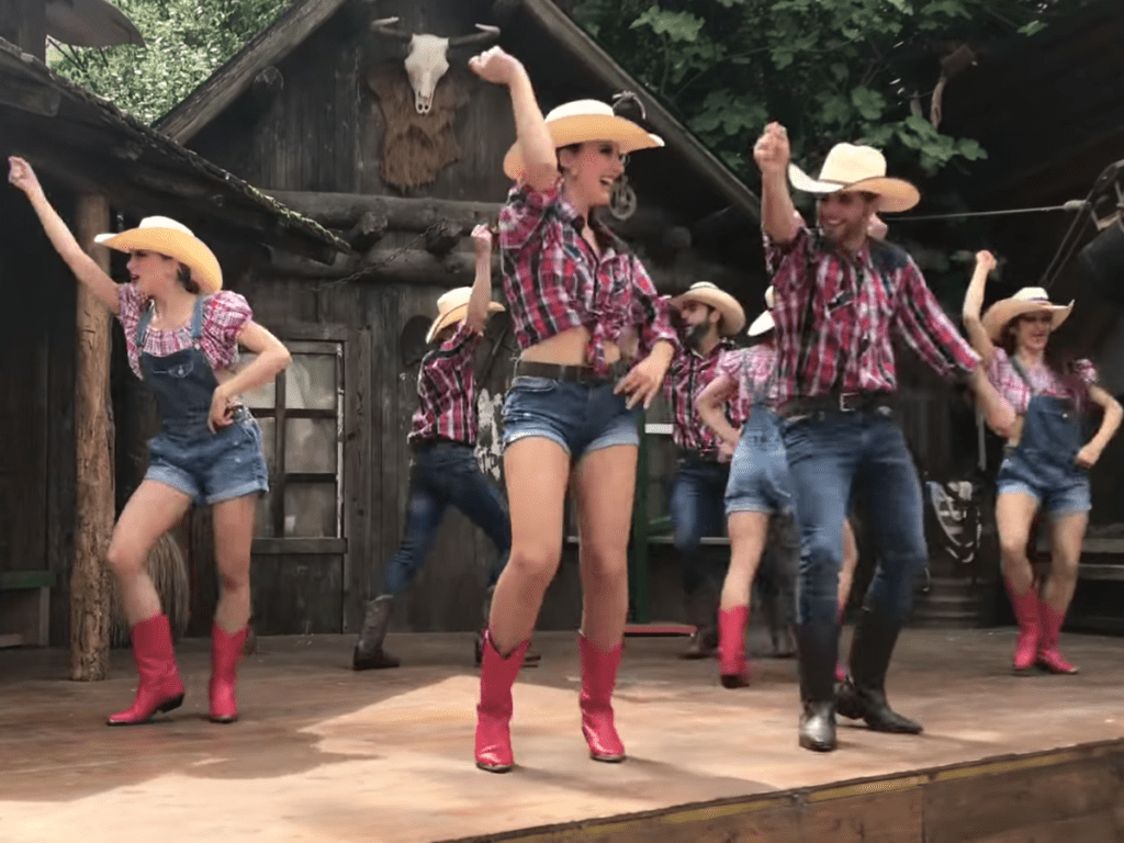 Linedancers Light Up Stage With “Cotton Eyed Joe” Dance