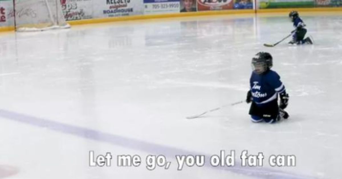Dad puts microphone on 4yearold son during hockey practice and it's