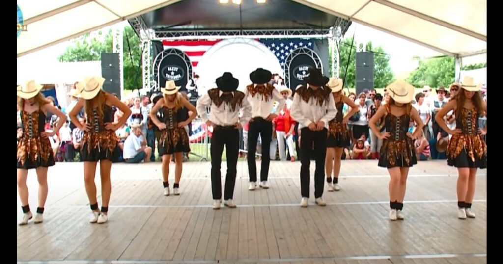 Tap dancers put on cowboy hats before taking country dance to next level