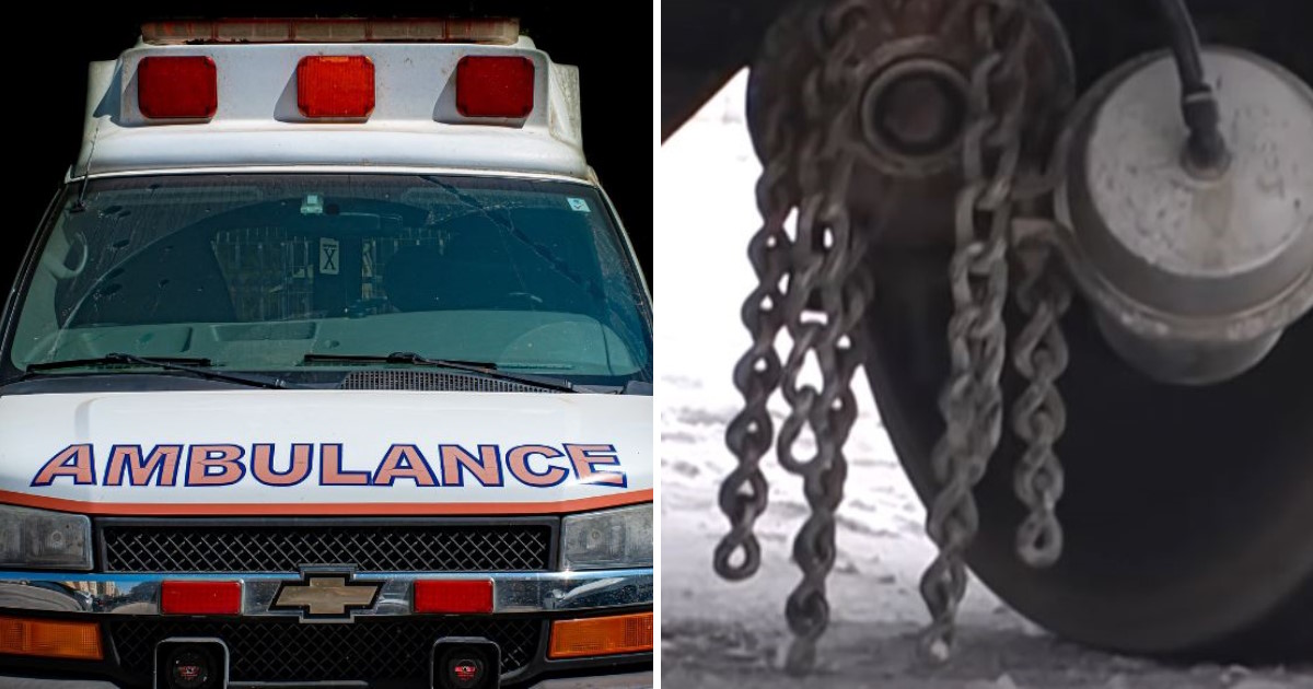Here’s why fire trucks and ambulances have chains hanging underneath them