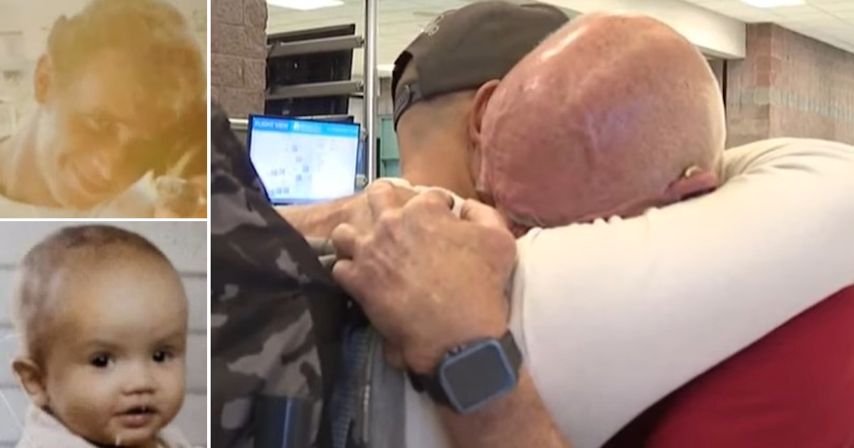 Veteran finally meets long-lost son after 50 years in a moment he never